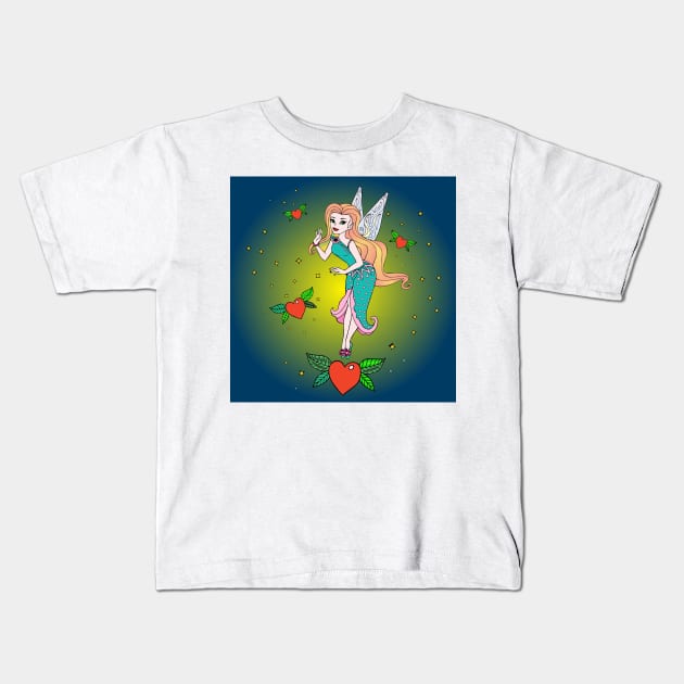 Faeries 077 (Style:2) Kids T-Shirt by luminousstore